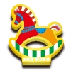馬のピンバッジ